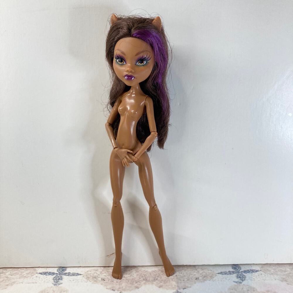 #42 Monster High Freaky Field Trip Clawdeen Wolf NUDE Doll #CFC76 (2014) G1